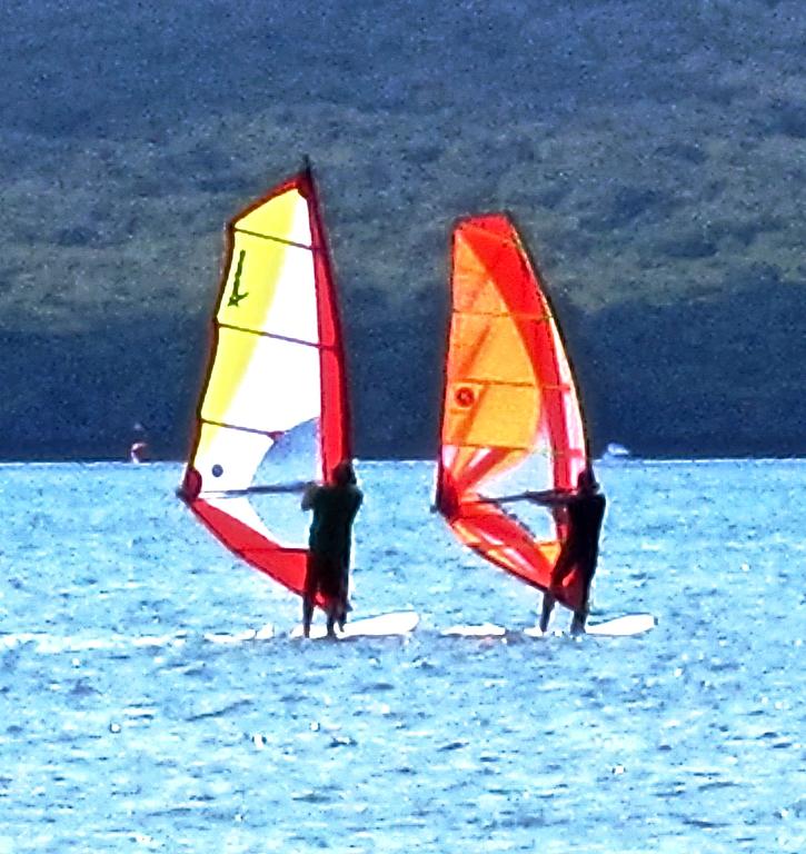 SAILBOARDING.